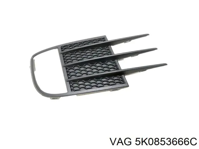 Comprar 5K0853666C VAG Tapa de rejilla de faro antiniebla delantero derecho