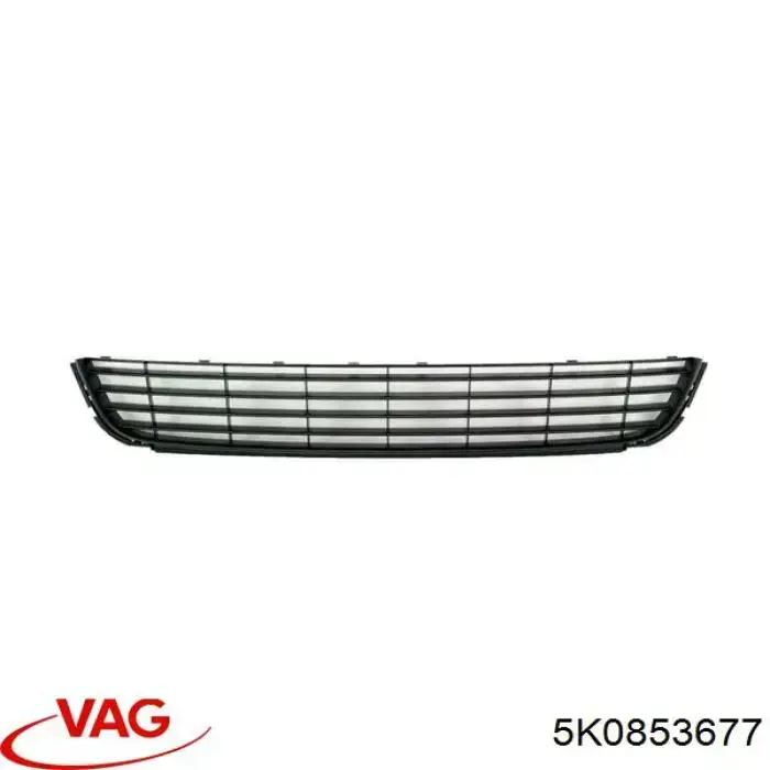 Rejilla de ventilación, paragolpes delantero, central VAG 5K0853677 precio, desde 21,96 EUR