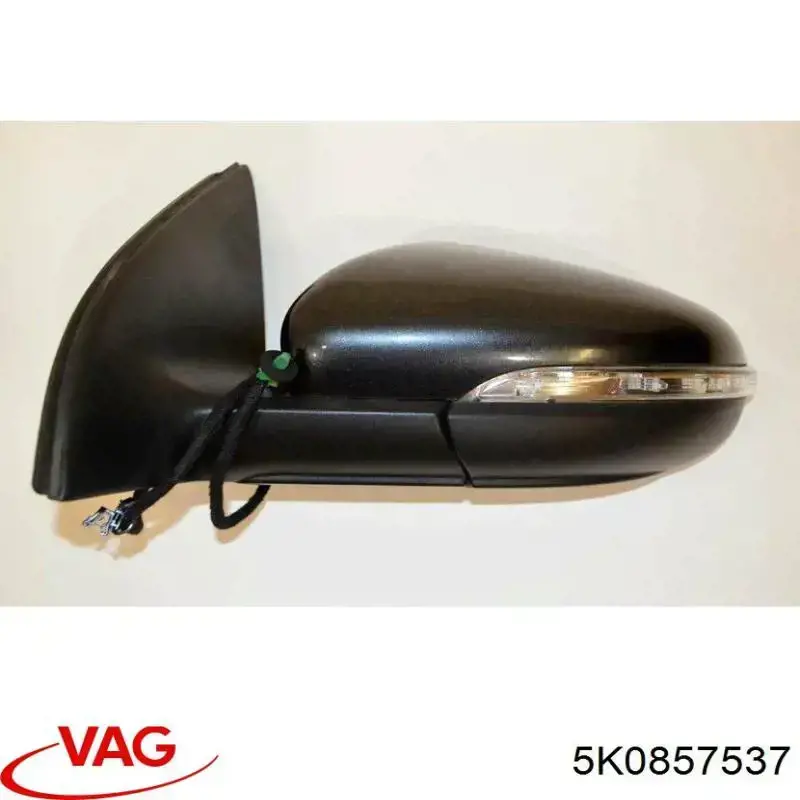 Cubierta de espejo retrovisor izquierdo VAG 5K0857537 precio, desde 14,08 EUR