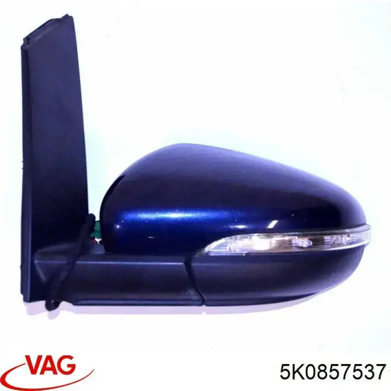 Cubierta De Espejo Retrovisor Izquierdo 5K0857537 VAG