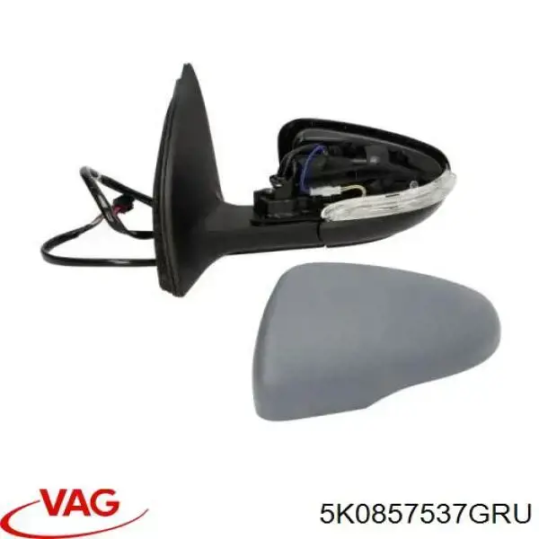Comprar 5K0857537GRU VAG Cubierta De Espejo Retrovisor Izquierdo