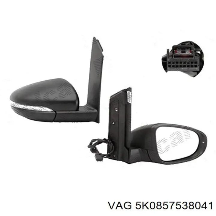 5K0857538041 VAG Espejo derecho
