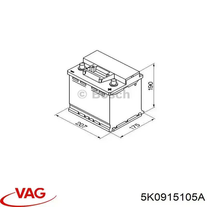 Comprar 5K0915105A VAG Batería de coche