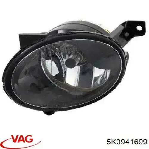 Luz antiniebla izquierda VAG 5K0941699