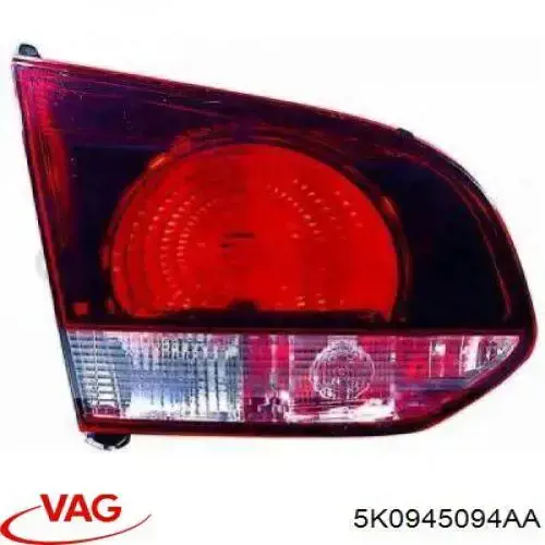 Piloto trasero interior derecho 5K0945094AA VAG