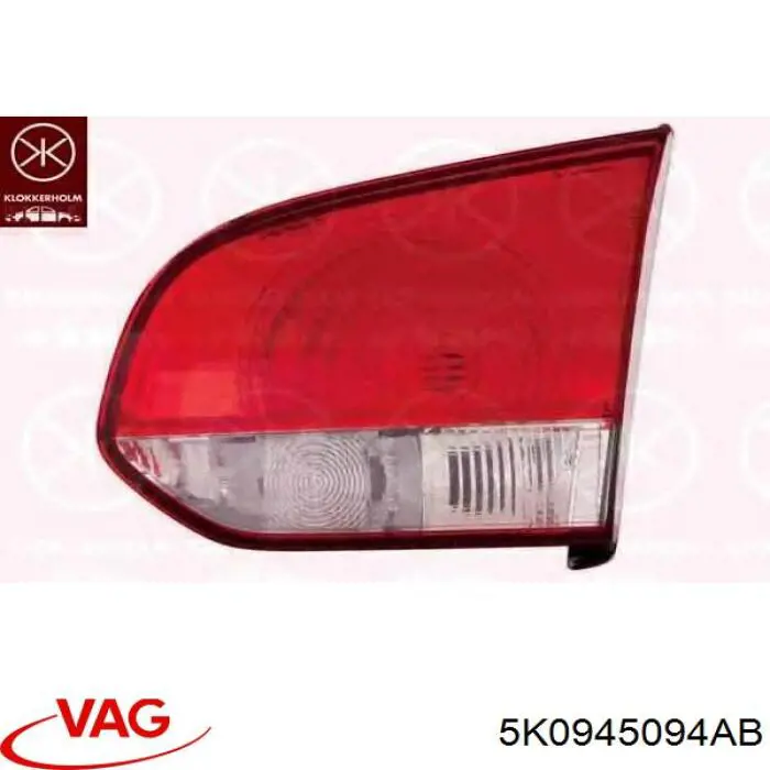 Comprar 5K0945094AB VAG Piloto trasero interior derecho