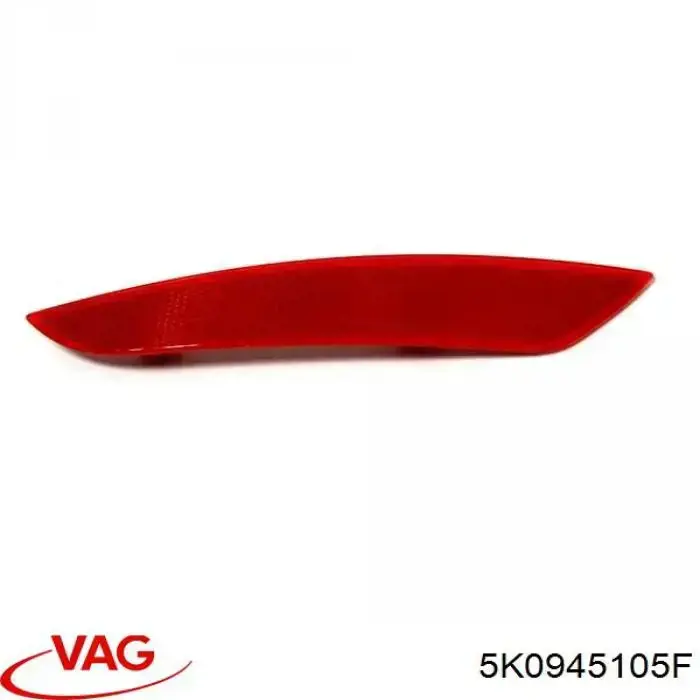 Comprar 5K0945105F VAG Reflector trasero izquierdo del parachoques