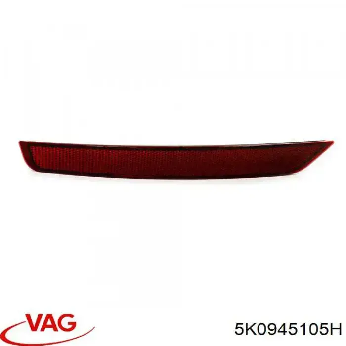 Reflector trasero izquierdo del parachoques VAG 5K0945105H precio, desde 14,82 EUR