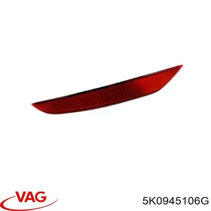 Reflector del parachoques delantero derecho VAG 5K0945106G precio, desde 11,11 EUR