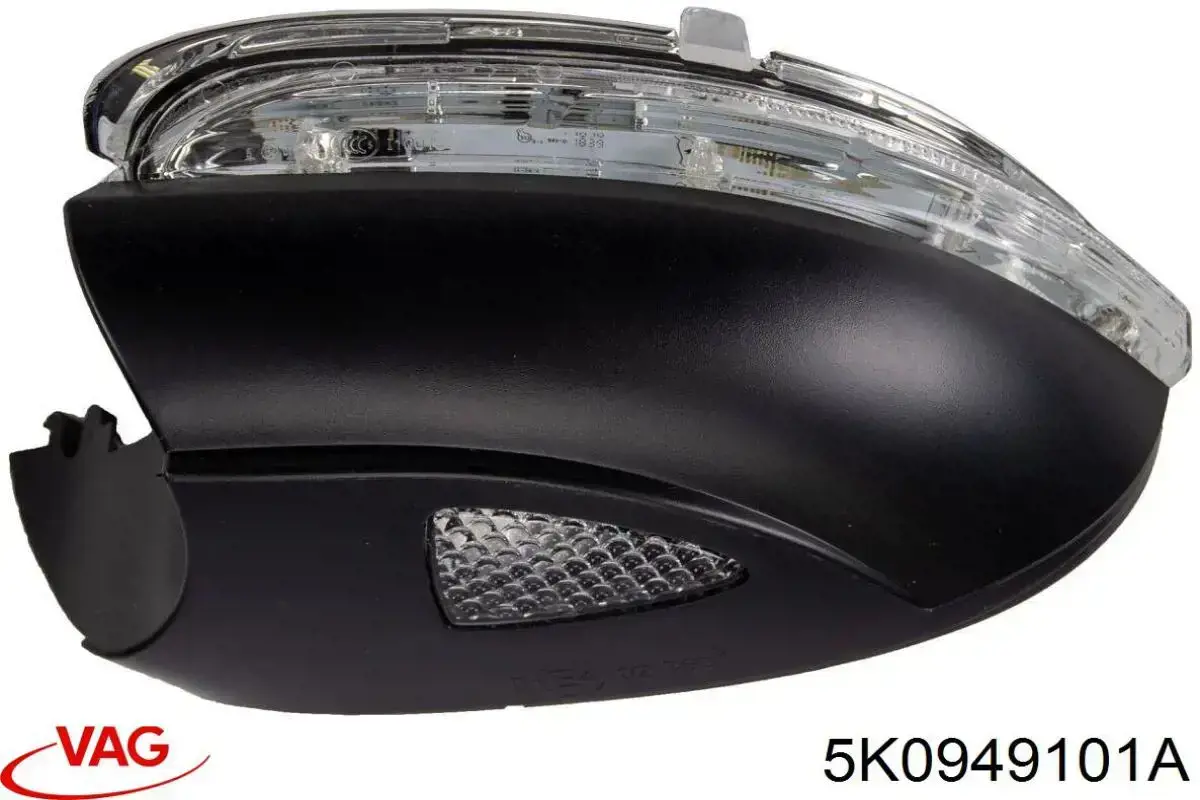 Luz intermitente de espejo retrovisor izquierdo 5K0949101A VAG