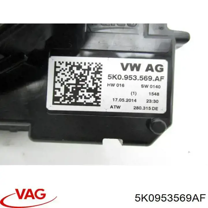 Anillo AIRBAG 5K0953569AF VAG