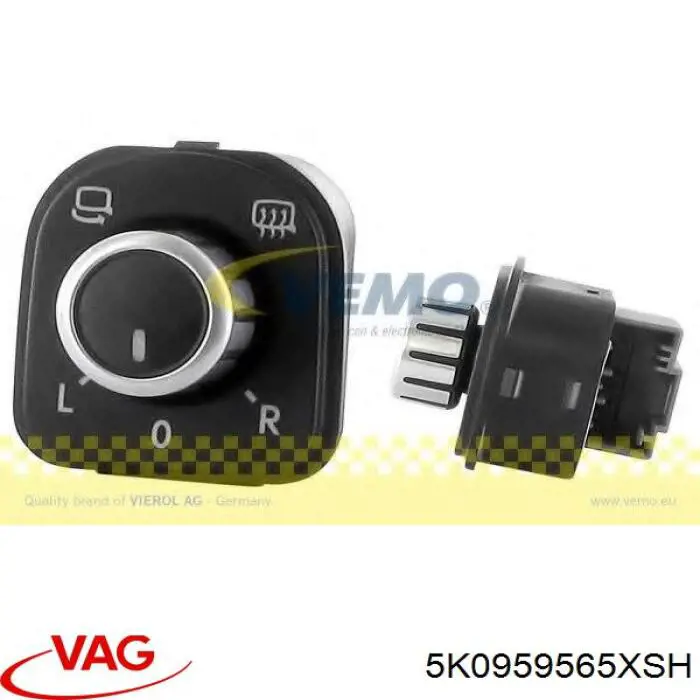 5ND959565A VAG Módulo de espejos retrovisores en la puerta