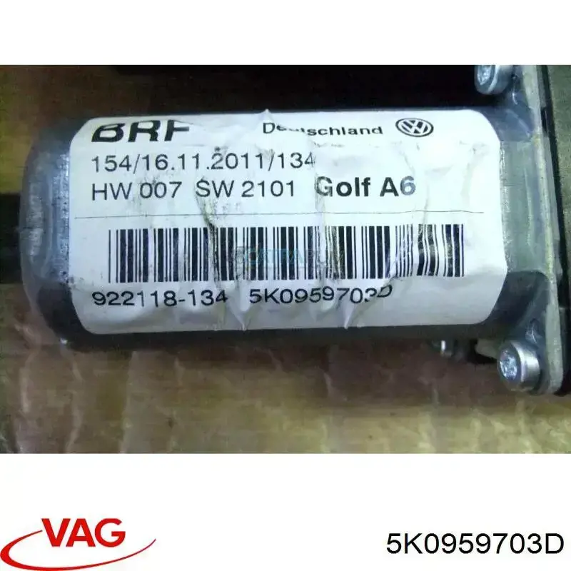 Motor del elevalunas de la puerta trasera izquierda 5K0959703D VAG