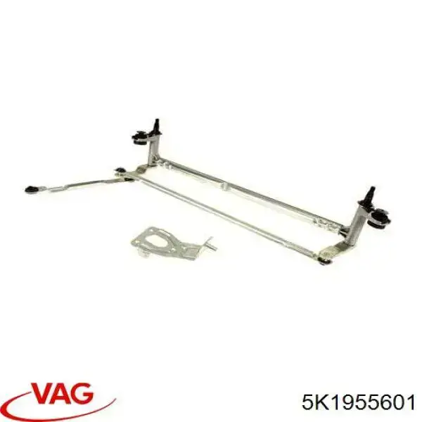 Trapezio del limpiaparabrisas VAG 5K1955601
