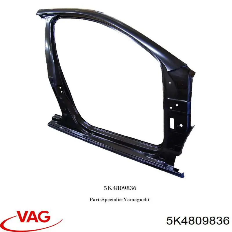 5K4809836 VAG Marco de puerta delantera derecha