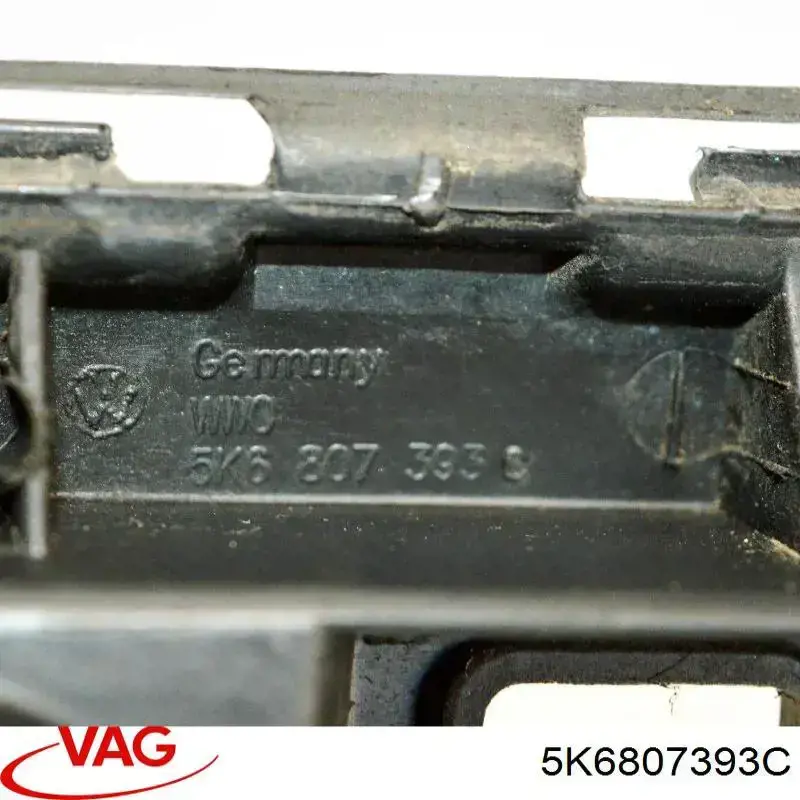 Guía izquierda del parachoques trasero 5K6807393C VAG