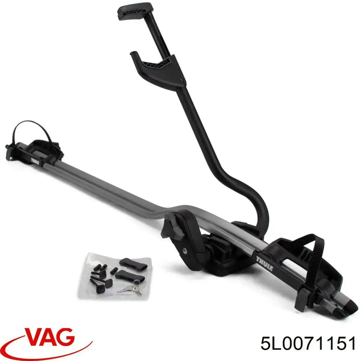 Juego de barras transversales de techo 5L0071151 VAG
