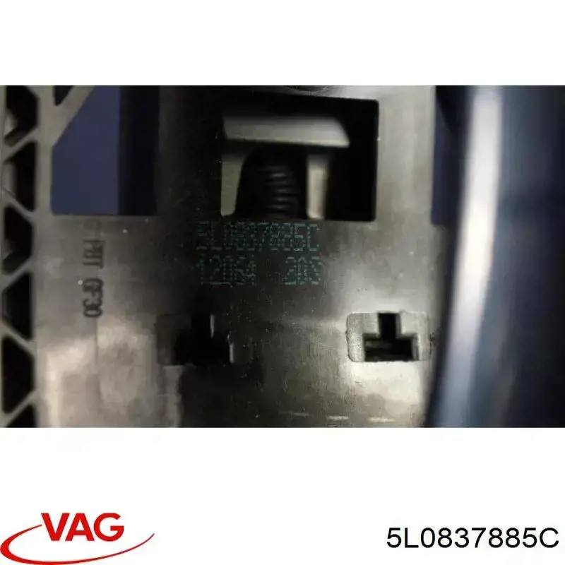 5L0837885C VAG Soporte de manija exterior de puerta delantera derecha