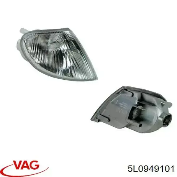 Luz intermitente de espejo retrovisor izquierdo 5L0949101 VAG