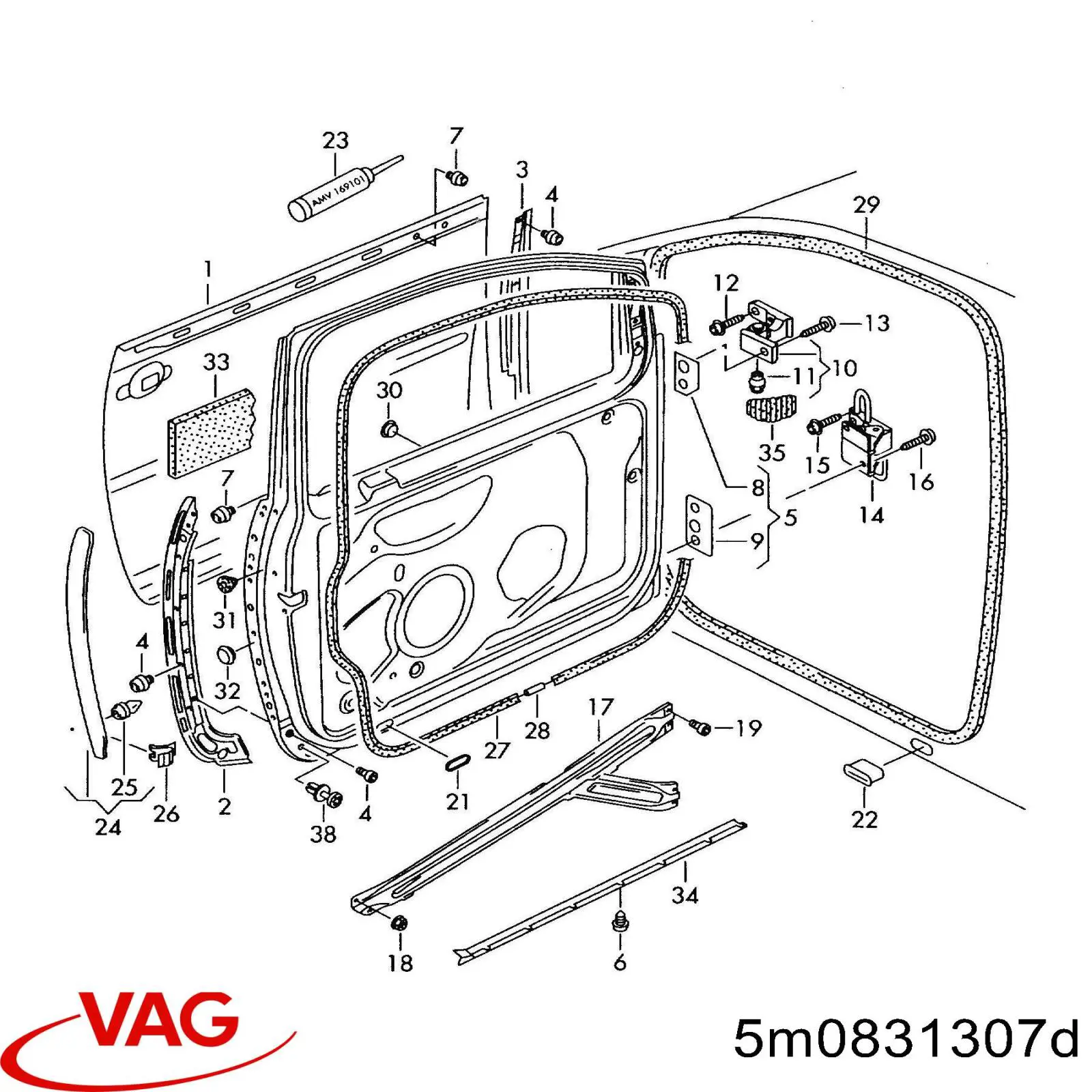  VAG 5M0831307D precio, desde 13,95 EUR