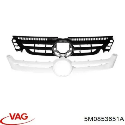 Rejilla delantera Volkswagen Golf PLUS V hatchback (5M1, 521) (2004 - 2013) precio, desde 52,89 EUR