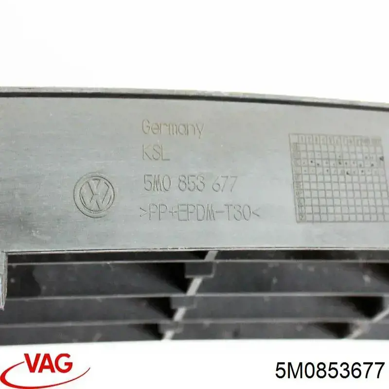 Rejilla de ventilación, paragolpes delantero, central VAG 5M0853677 precio, desde 27,33 EUR