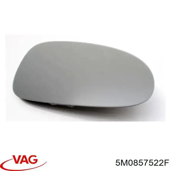 Cristal de espejo retrovisor derecho 5M0857522F VAG