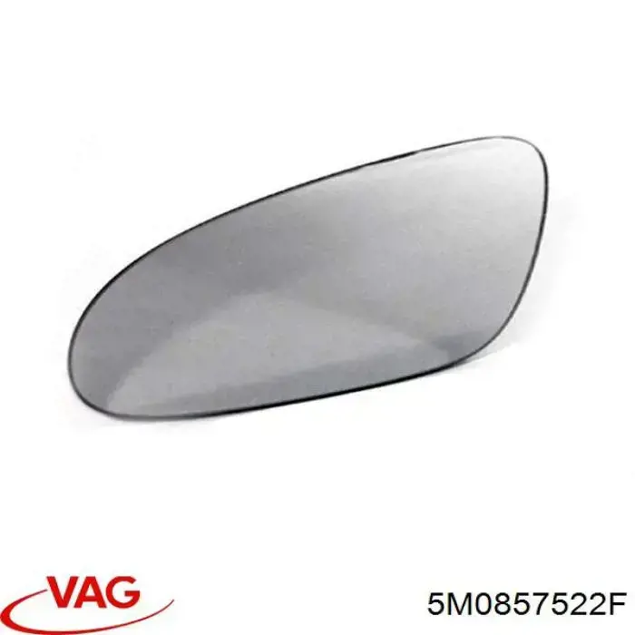 5M0857522F VAG Cristal de espejo retrovisor derecho
