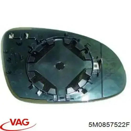 Cristal de espejo retrovisor derecho VAG 5M0857522F precio, desde 22,20 EUR