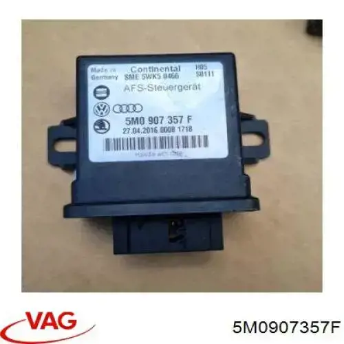 Módulo de control de iluminación adaptativa (ECU) VAG 5M0907357F