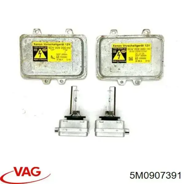 Unidad de control de xenón 5M0907391 VAG