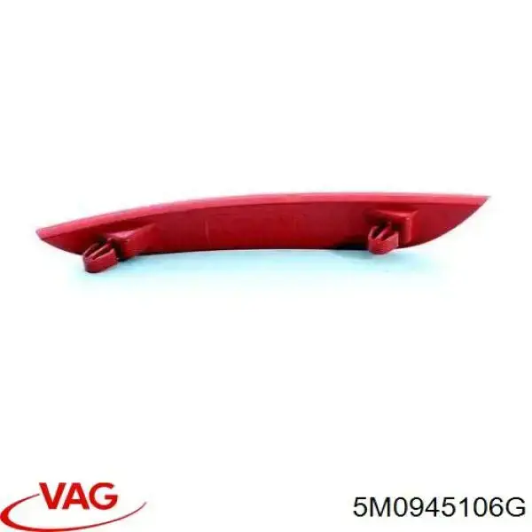 Reflector del parachoques trasero derecho 5M0945106G VAG