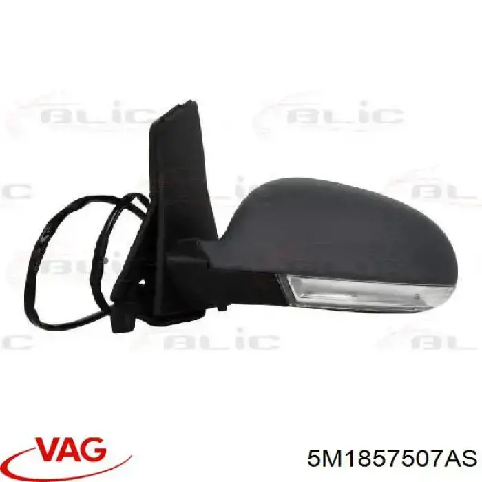 5M1857507AS VAG Espejo retrovisor izquierdo