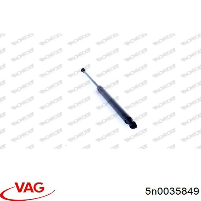 Vástago de antena 5N0035849 VAG
