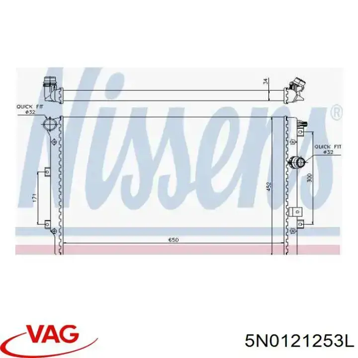 Comprar 5N0121253L VAG Radiador de auto