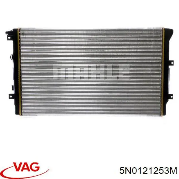 5N0121253M VAG radiador refrigeración del motor