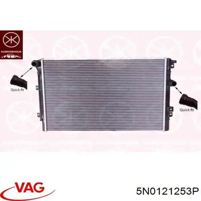 5N0121253P VAG radiador