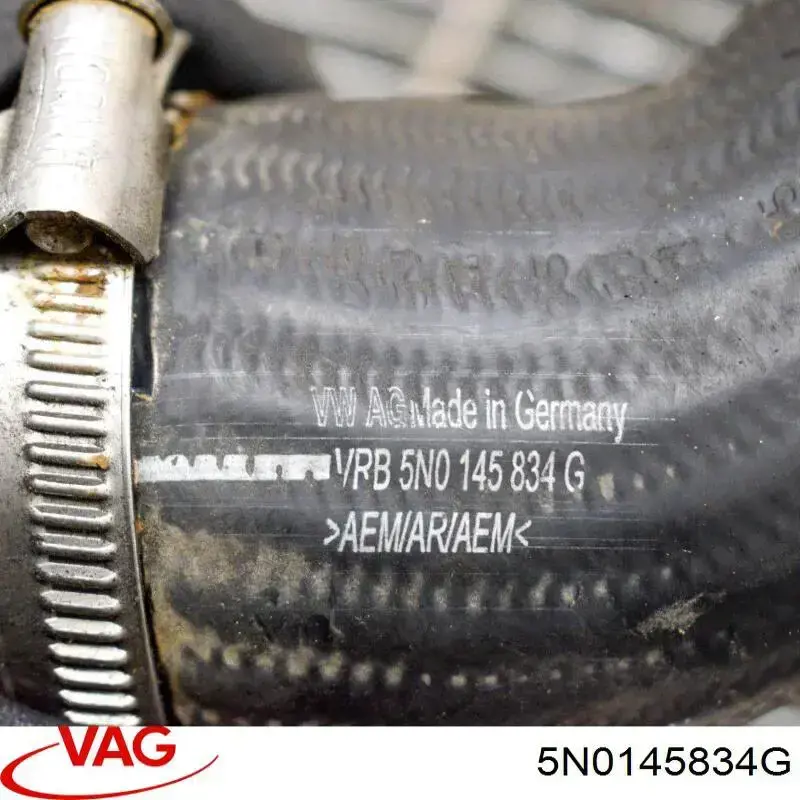 Tubo flexible de aire de sobrealimentación VAG 5N0145834G