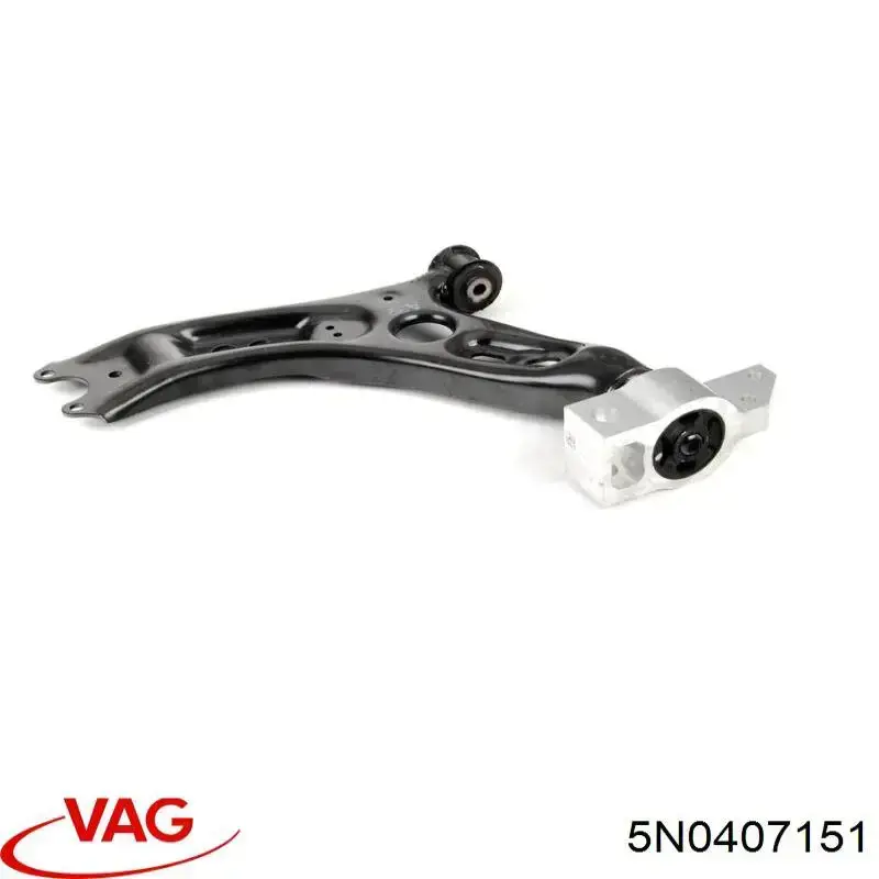 Brazo inferior izquierdo de la suspensión delantera VAG 5N0407151