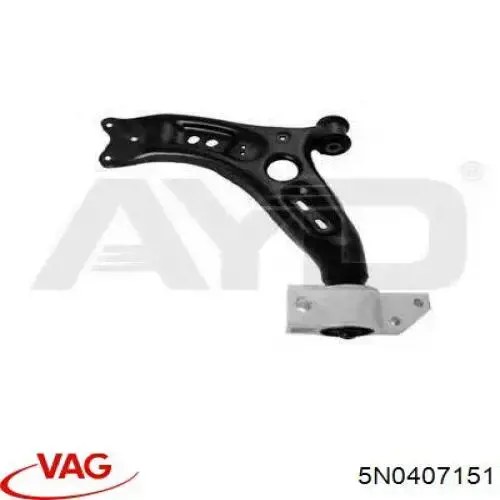 5N0407151 VAG Brazo inferior izquierdo de la suspensión delantera