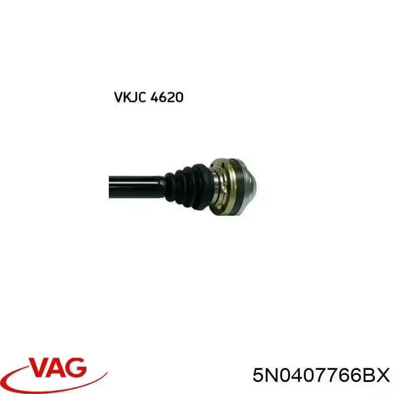 5N0407766BX VAG árbol de transmisión delantero derecho