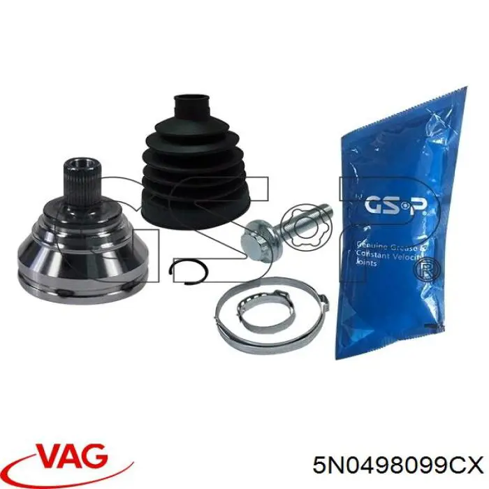 Junta homocinética exterior delantera VAG 5N0498099CX precio, desde 505,99 EUR