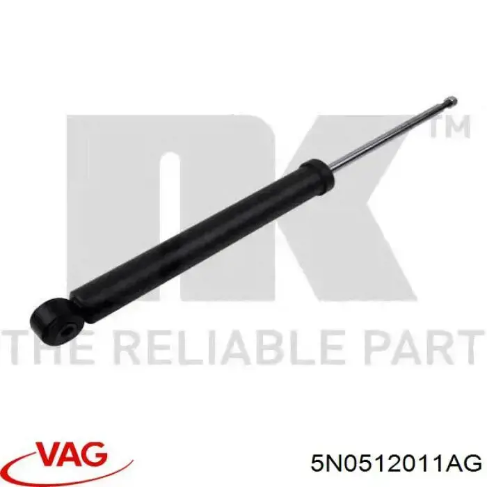 Amortiguador trasero 5N0512011AG VAG