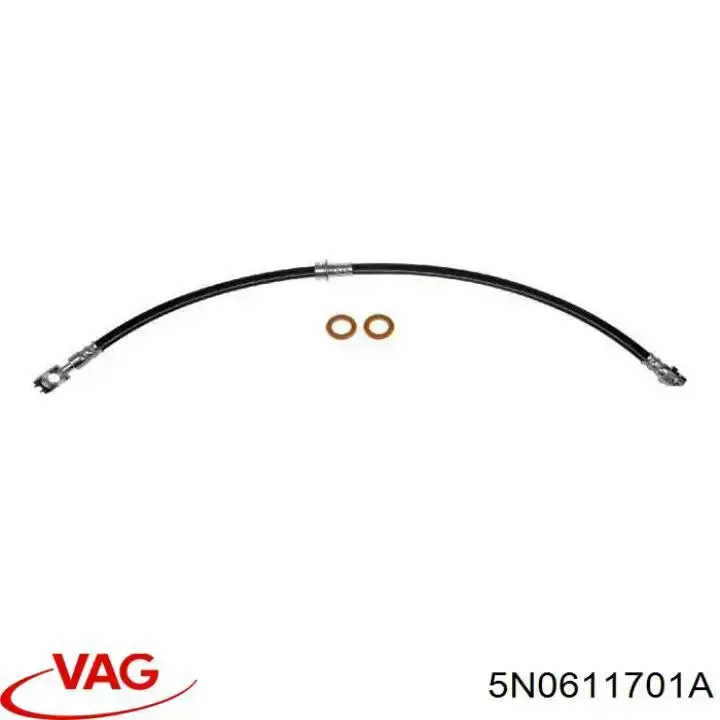 Latiguillo de freno delantero Volkswagen Tiguan 1 5N1, 5N2