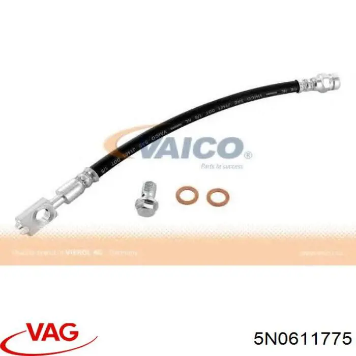 5N0611775 VAG tubo flexible de frenos trasero