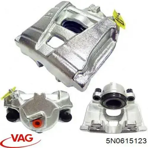 Pinza de freno delantera izquierda 5N0615123 VAG