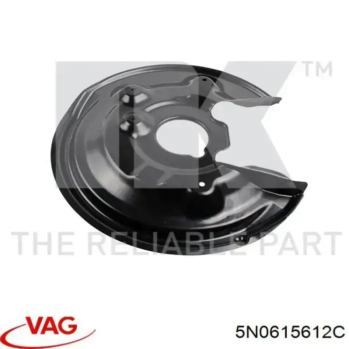 Comprar 5N0615612C VAG Protector de disco de freno trasero derecho