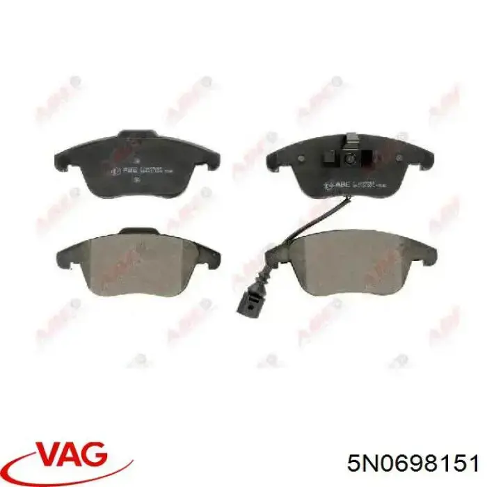 Pastillas de freno 5N0698151 VAG