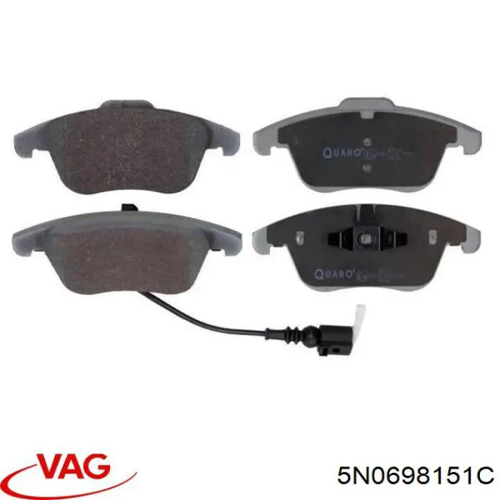 Comprar 5N0698151C VAG Pastillas delanteras de freno