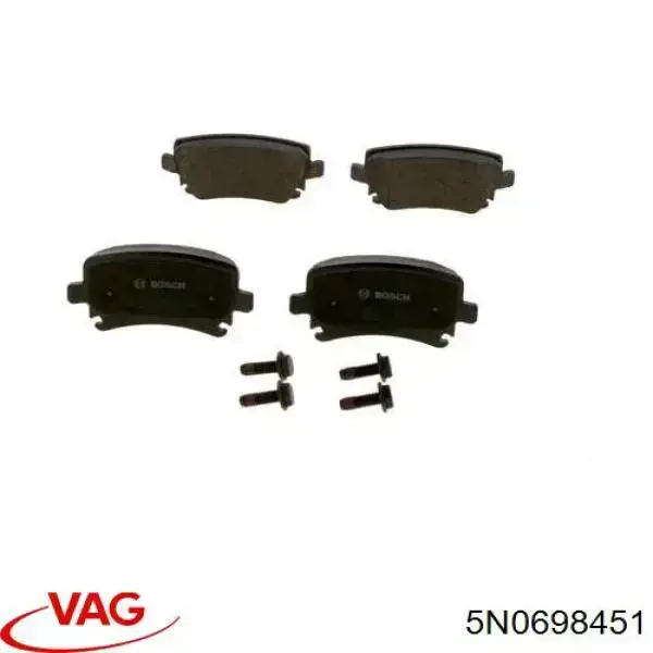 Pastillas traseras de freno VAG 5N0698451 precio, desde 27,22 EUR